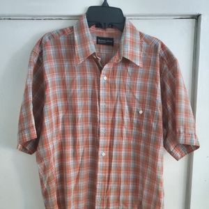 Vintage Men's Collared Shirt- AWESOME plaid material